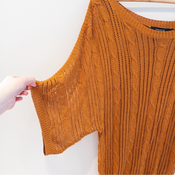 Arden B Silk Blend Open Weave Dolman Sleeve Sweater Size Large - Picture 5 of 8